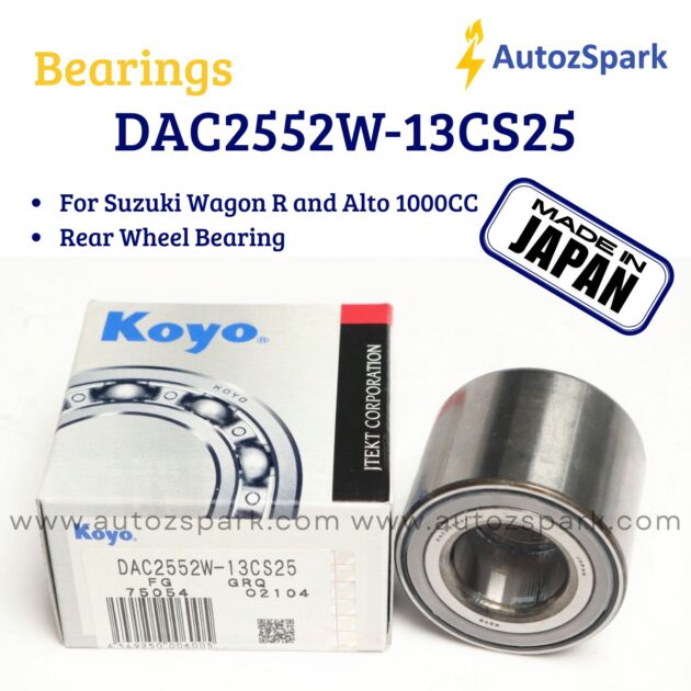 DAC 2552W-13CS25 KOY JAPAN FOR SUZUKI WAGON R & ALTO 1000CC REAR WHEEL BEARING