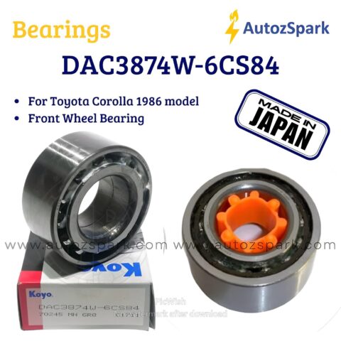 DAC3874W-6CS84 KOYO JAPAN FOR TOYOTA COLLA 1986 FRONT WHEEL BEARING